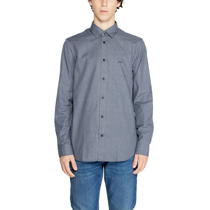 Camisa azul de algodón