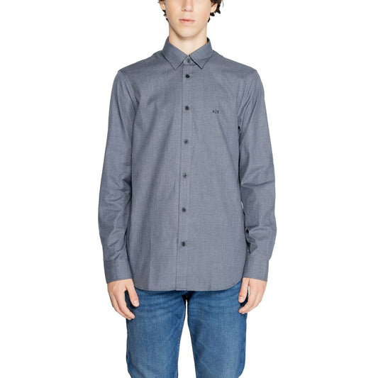 Camisa azul de algodón