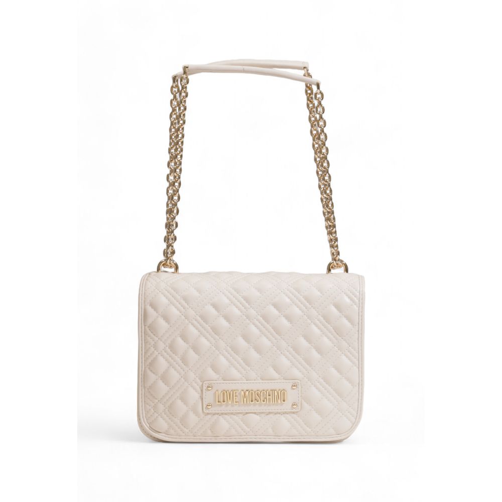 Bolso de mano de polietileno beige