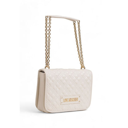 Bolso de mano de polietileno beige