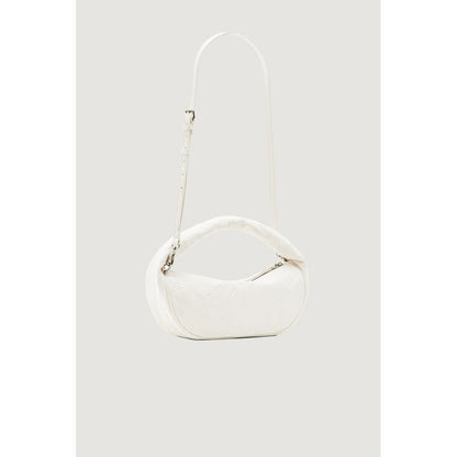 Bolso de mano de yute color crema