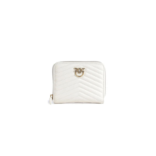 Cartera de piel blanca