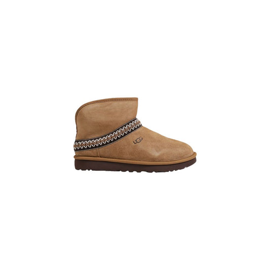 Bota de ante beige