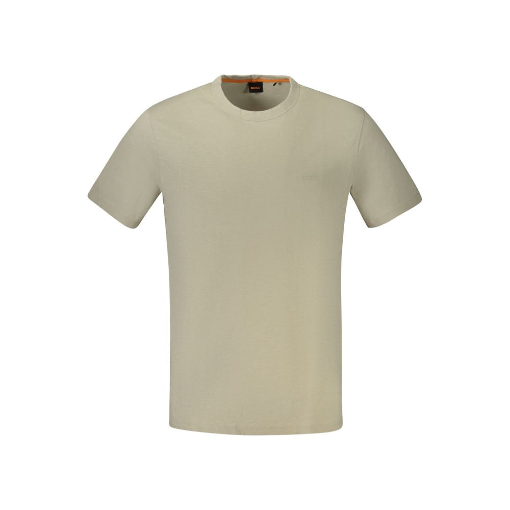 Camiseta de algodón beige