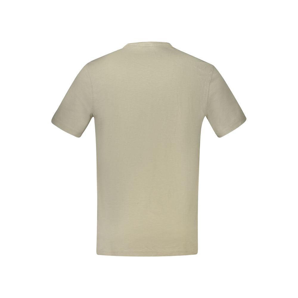 Camiseta de algodón beige