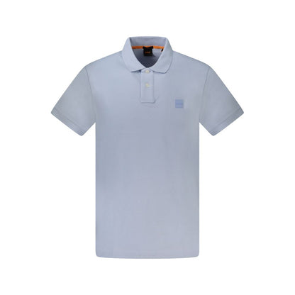 Polo de algodón azul claro