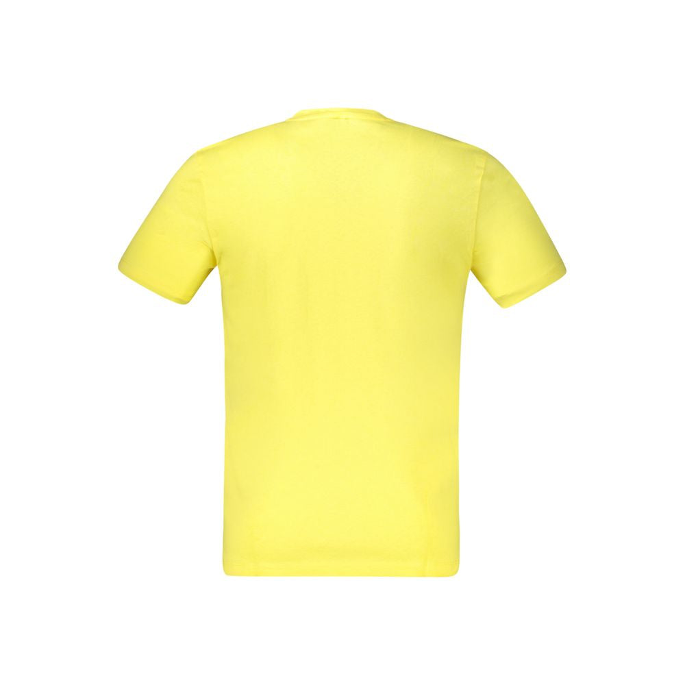 Camiseta amarilla de algodón para hombre