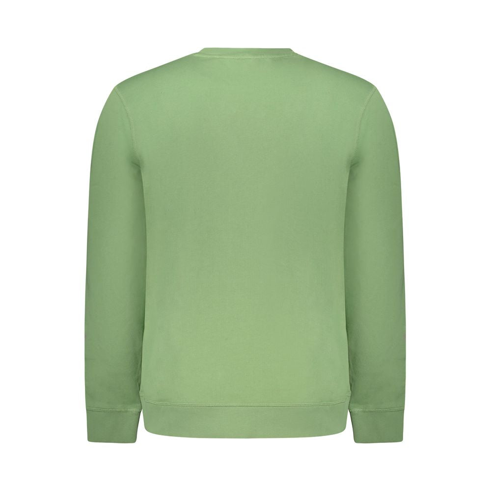 Green Cotton Men Sweater