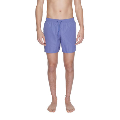 Purple Polyester Swimwear