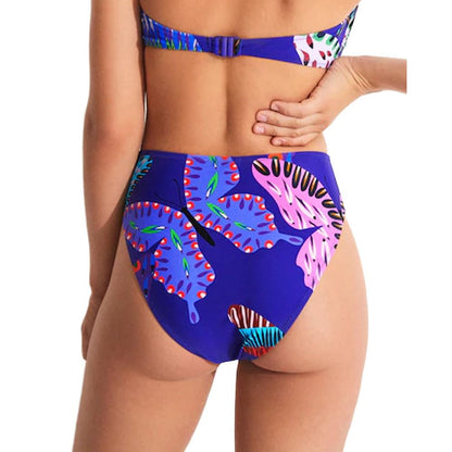 Purple Polyester Swimwear