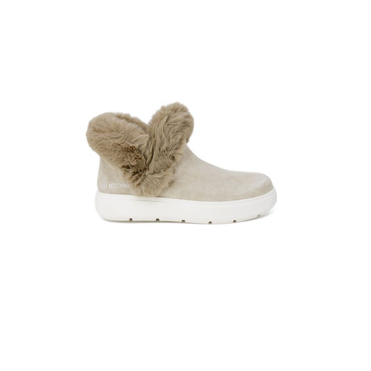 Beige Leather Sneaker