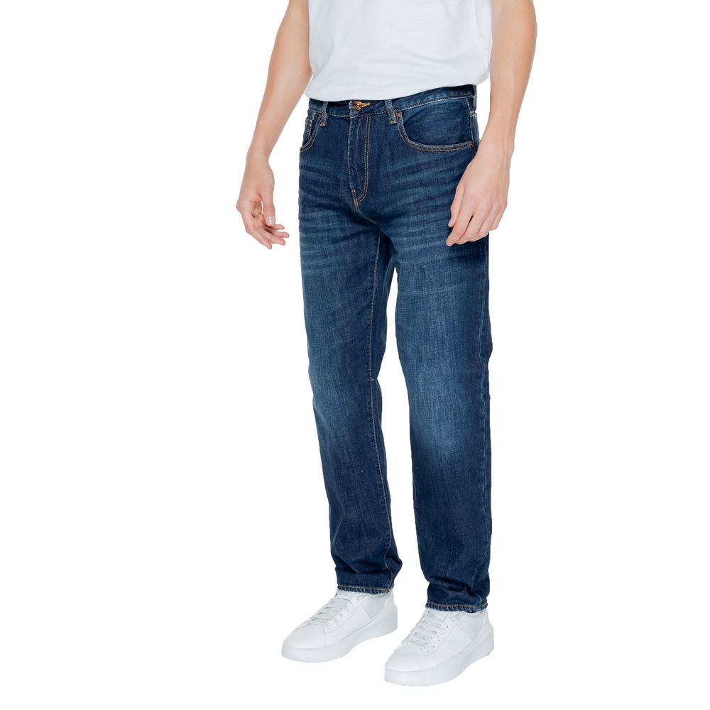 Pantalones y jeans de algodón azul