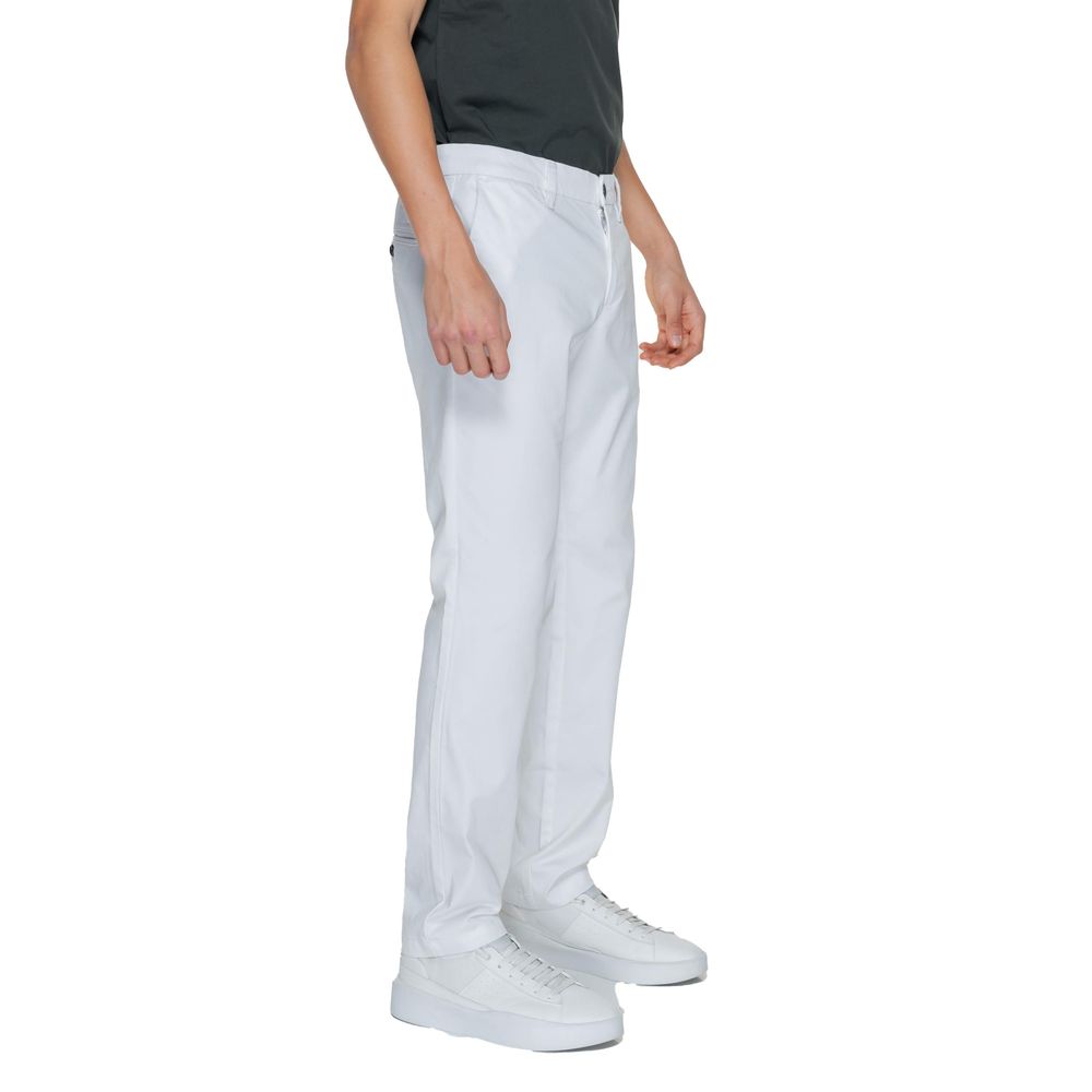 Pantalones y jeans de algodón blanco