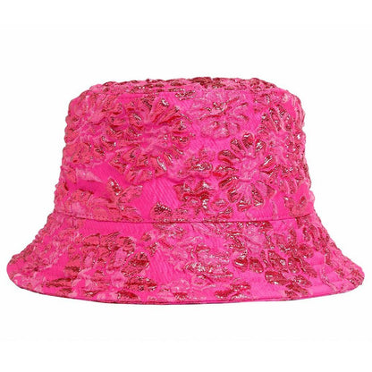 Sombrero de poliéster color fucsia