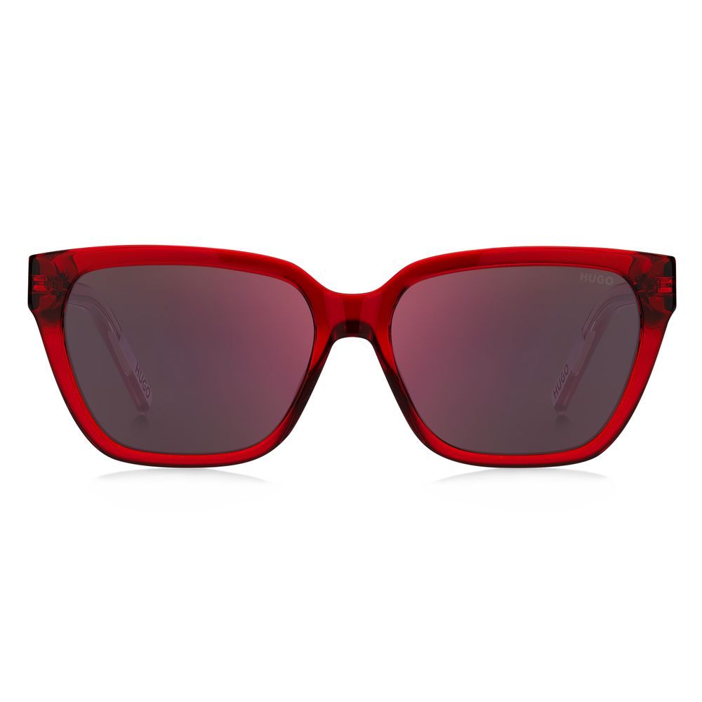 Gafas de sol de acetato rojo