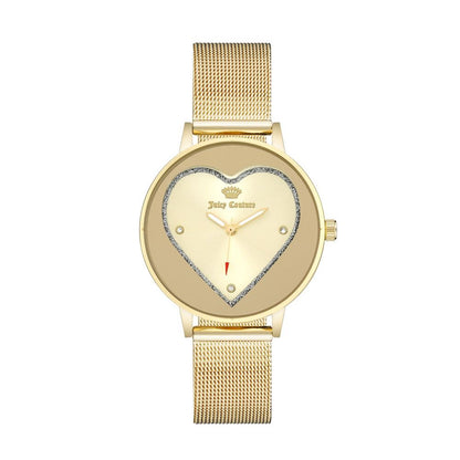 Reloj de acero inoxidable dorado