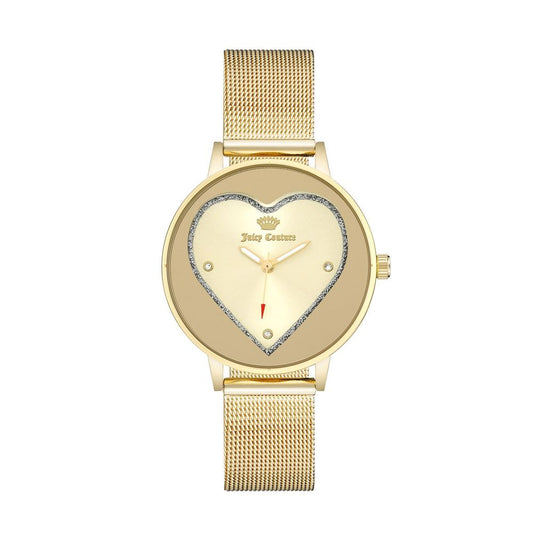 Reloj de acero inoxidable dorado