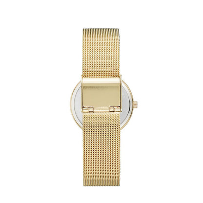 Reloj de acero inoxidable dorado