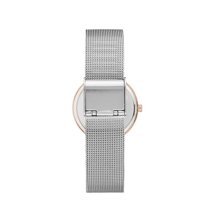 Reloj de acero inoxidable plateado