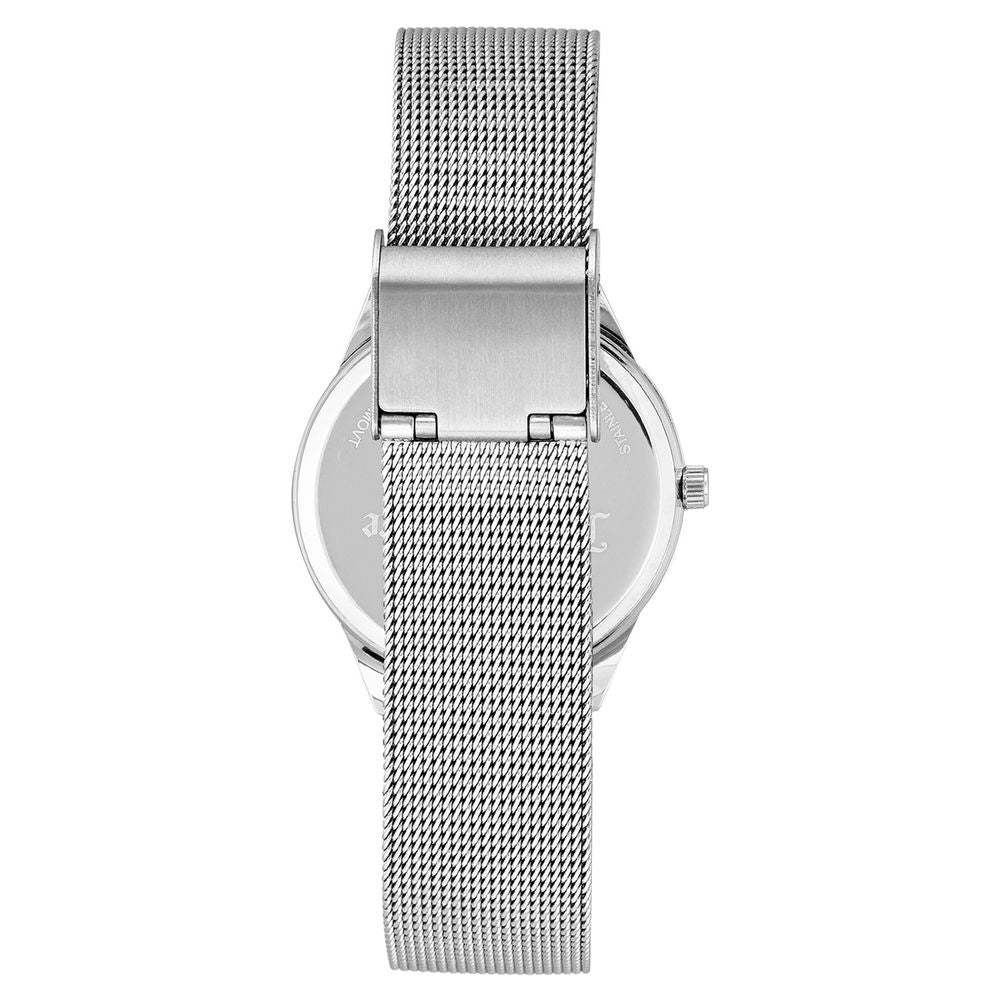 Reloj de acero inoxidable plateado