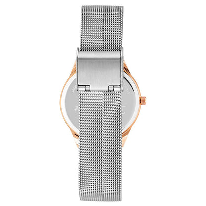 Reloj de acero inoxidable plateado