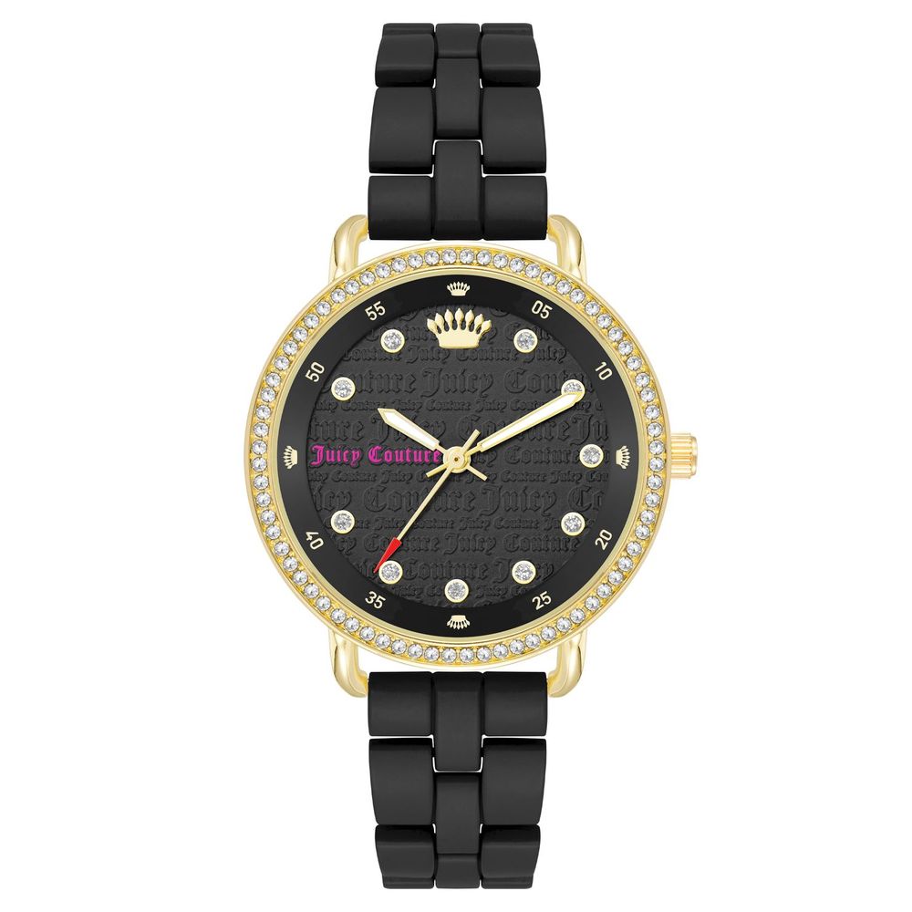 Reloj de metal negro