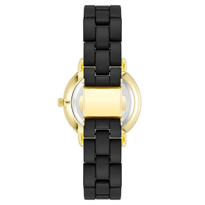 Reloj de metal negro