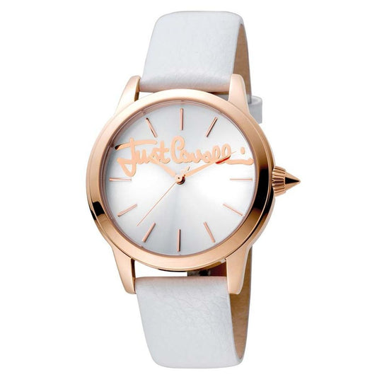 White Leather Watch