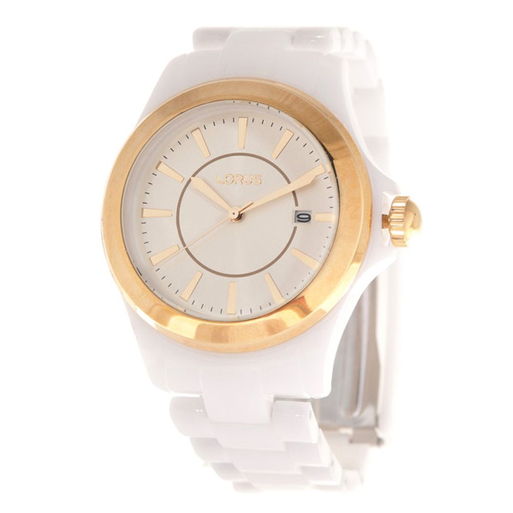 Reloj de plástico blanco