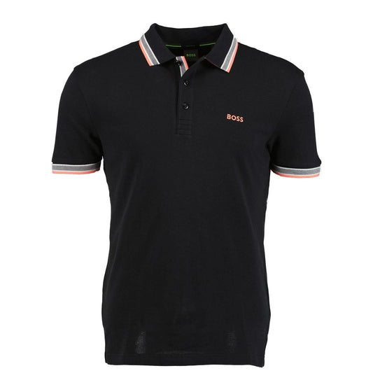 Polo de algodón negro