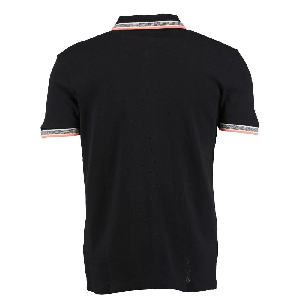 Polo de algodón negro