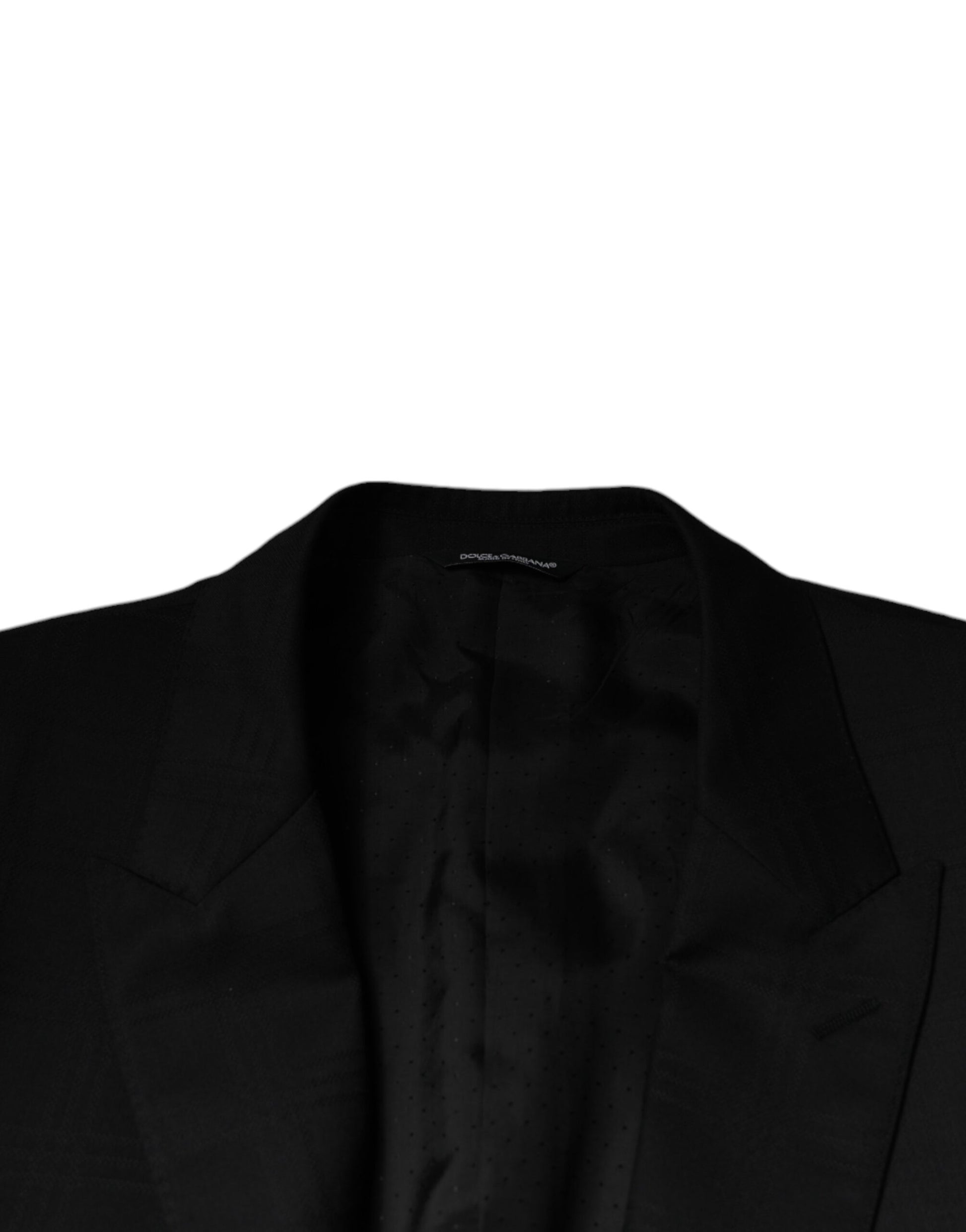 Black Wool Single Breasted Formal Suit