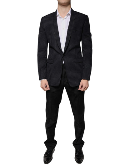 Black Stripe Single Breasted Formal Suit