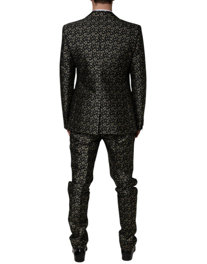 Black Stars Jacquard SICILIA 2 Piece Suit