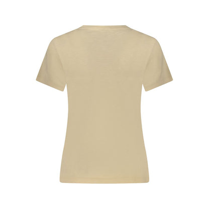 Beige Cotton Women Top