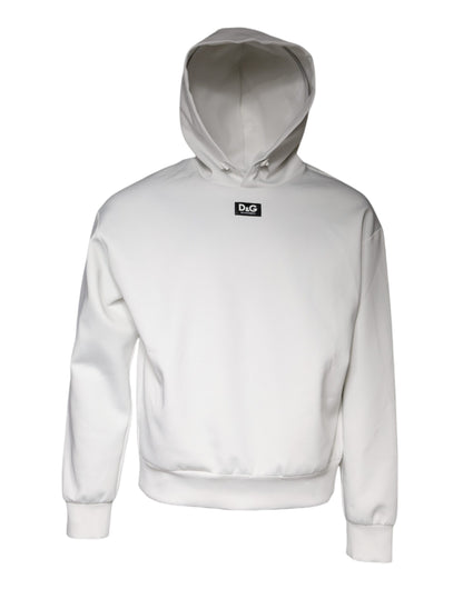 Sudadera con capucha y logotipo de D&amp;G en color blanco para hombre