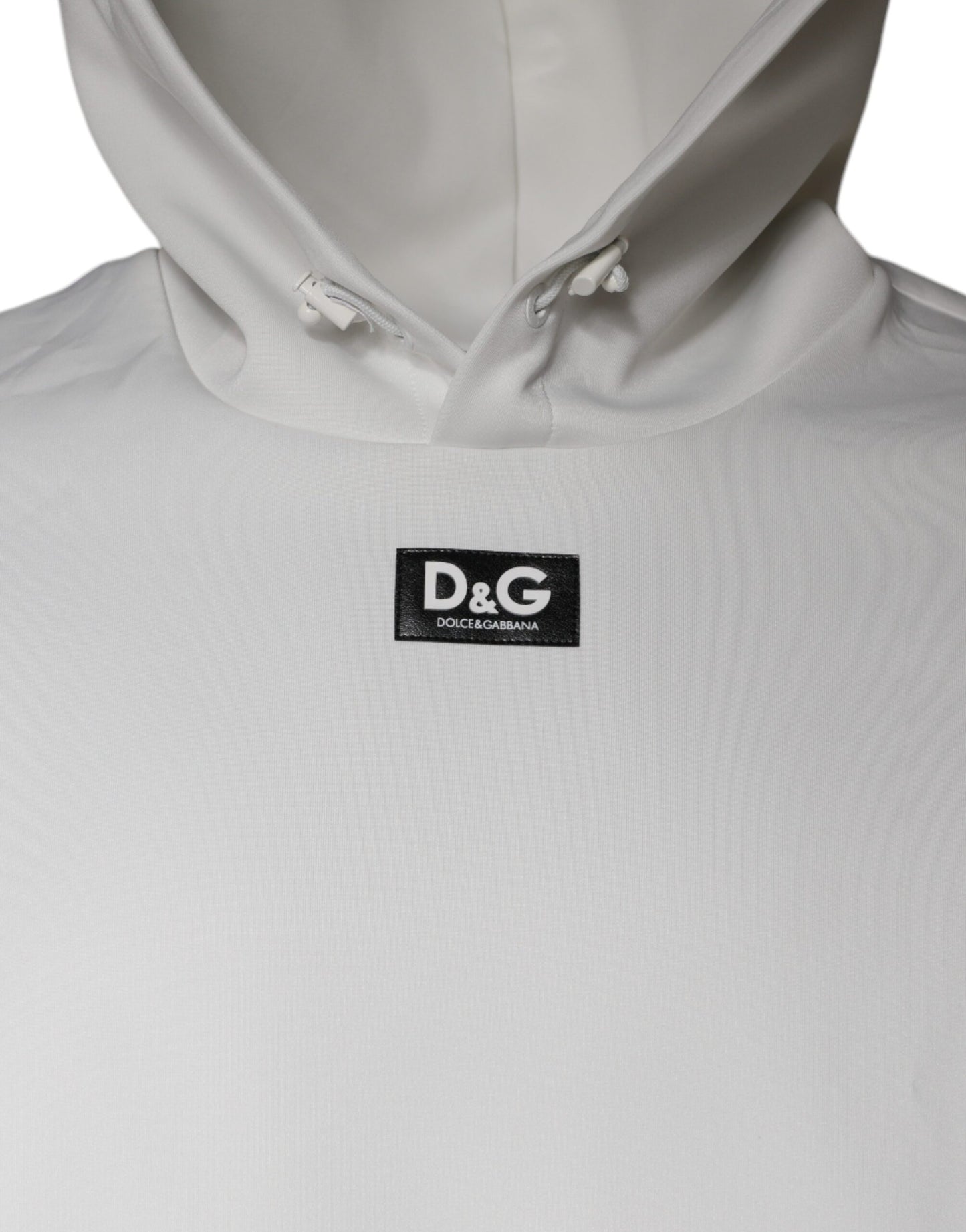 Sudadera con capucha y logotipo de D&amp;G en color blanco para hombre