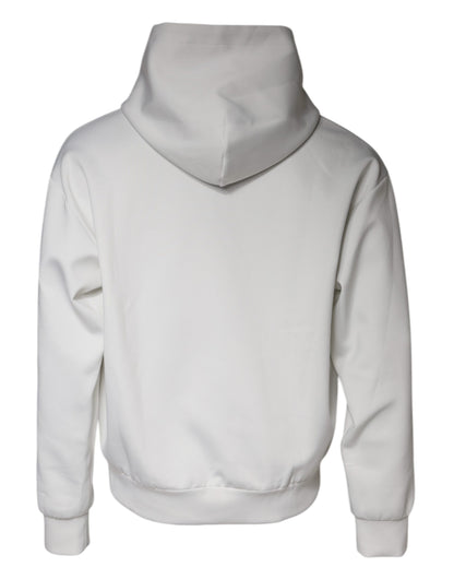 Sudadera con capucha y logotipo de D&amp;G en color blanco para hombre