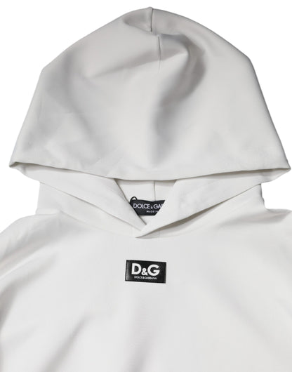 Sudadera con capucha y logotipo de D&amp;G en color blanco para hombre