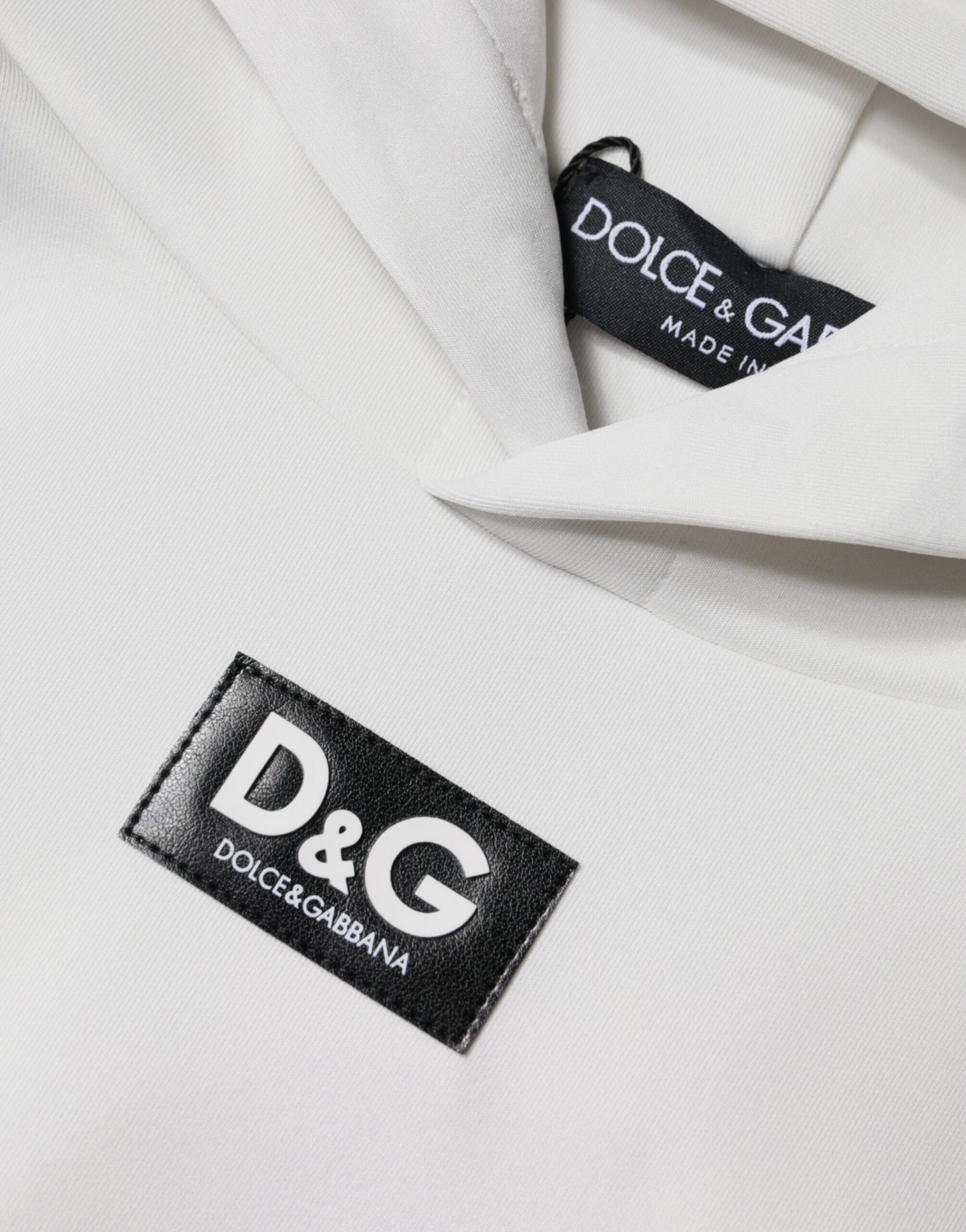 Sudadera con capucha y logotipo de D&amp;G en color blanco para hombre