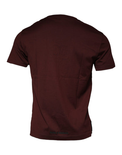 Camiseta granate DG Logo Cotton Crew Neck