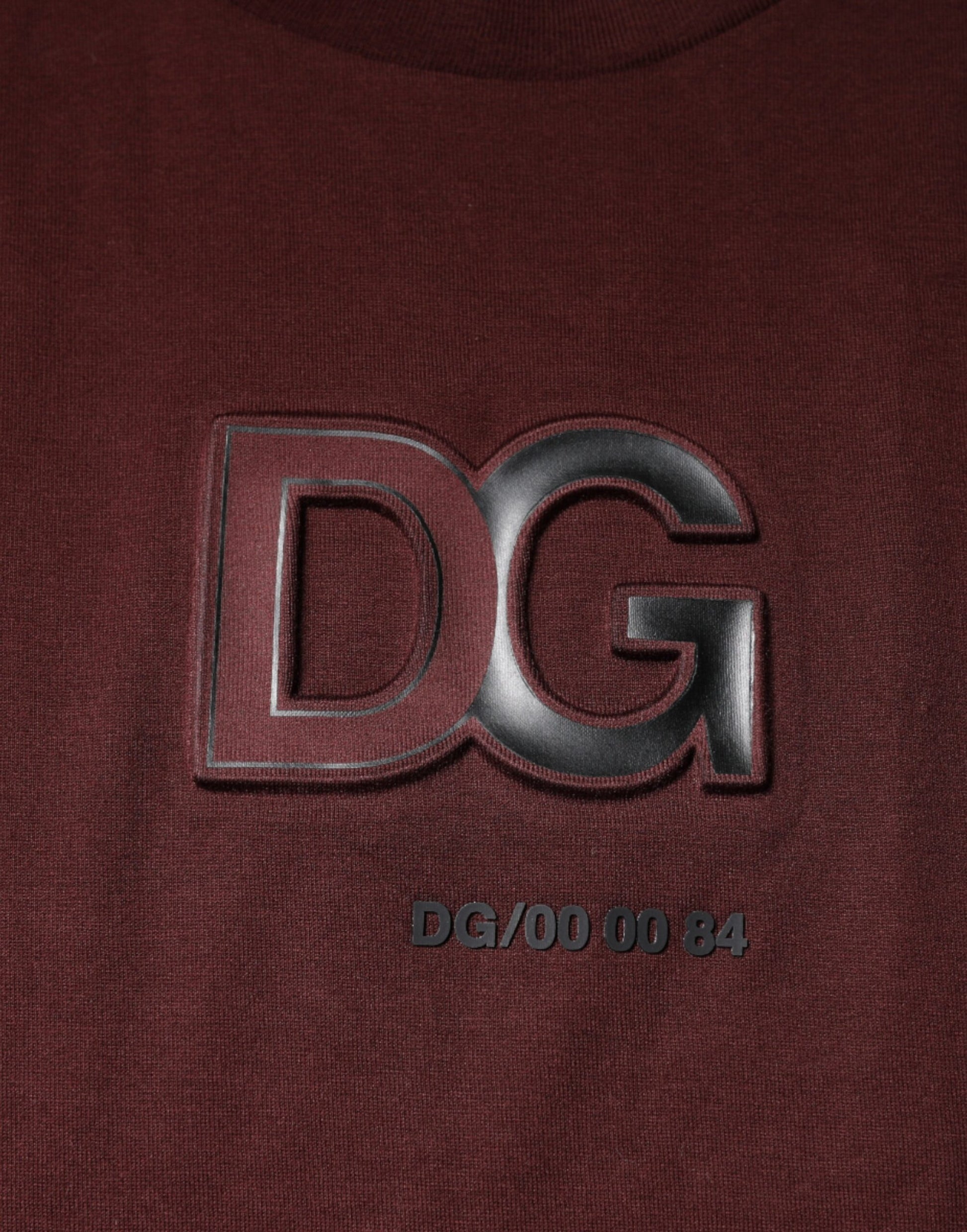 Camiseta granate DG Logo Cotton Crew Neck