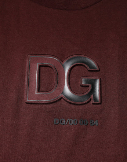 Camiseta granate DG Logo Cotton Crew Neck