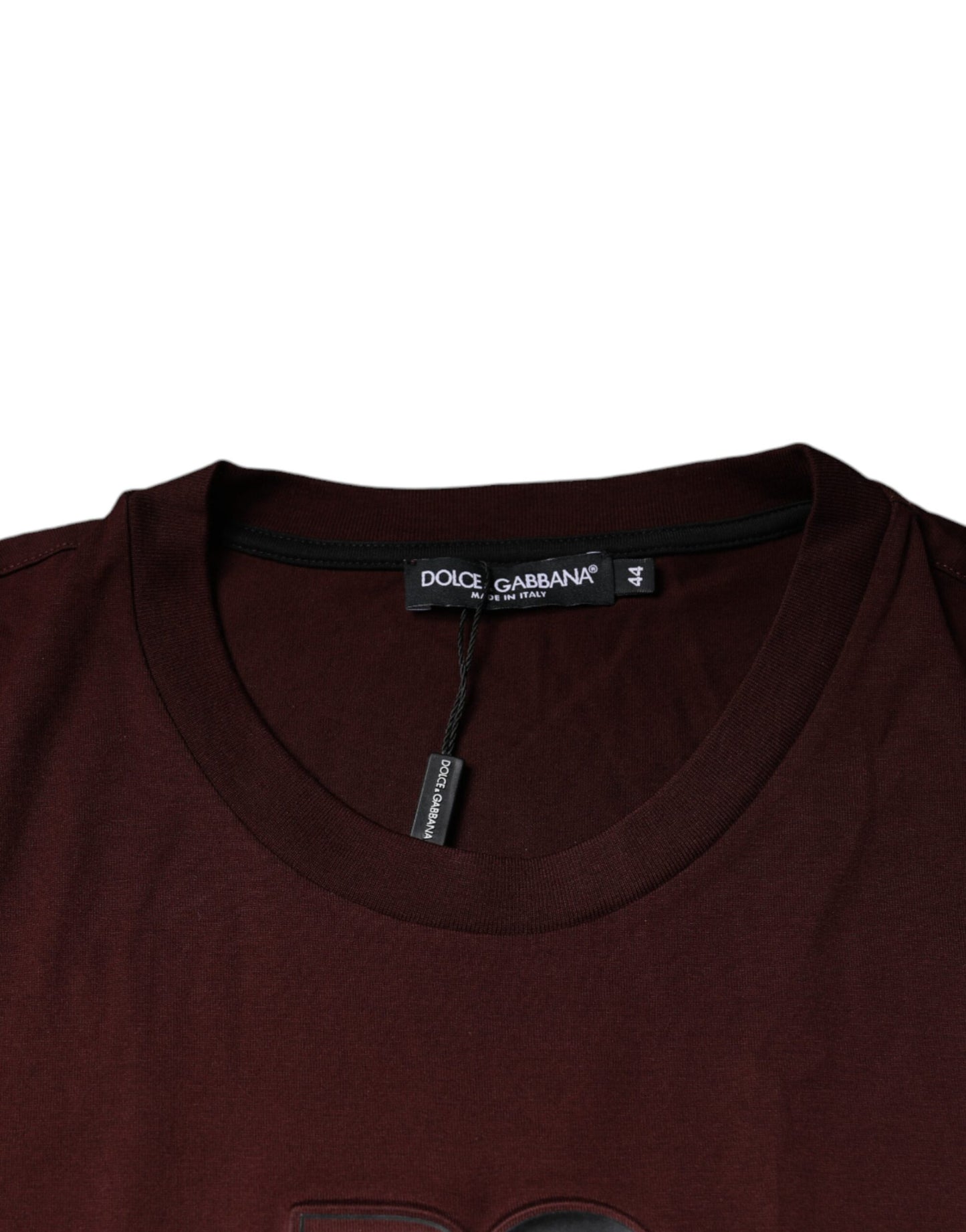 Camiseta granate DG Logo Cotton Crew Neck