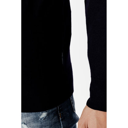Camiseta de lana azul