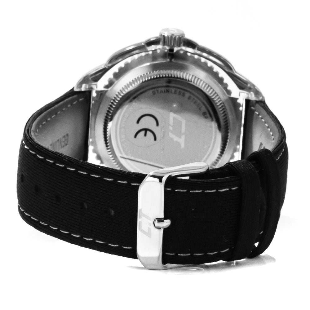 Reloj de cuero negro