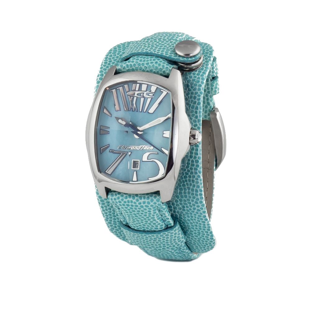 Reloj de cuero azul