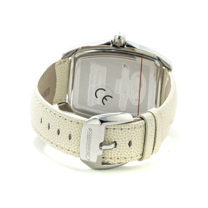 Reloj de piel blanco