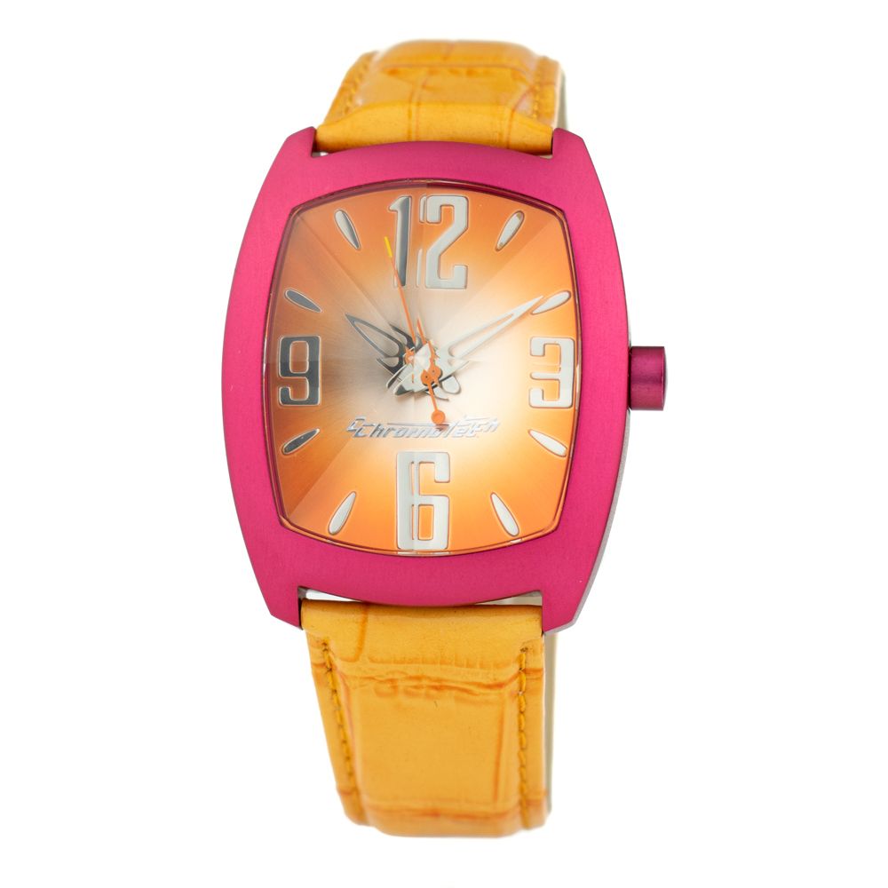 Reloj de piel naranja