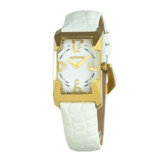 Reloj de piel blanco